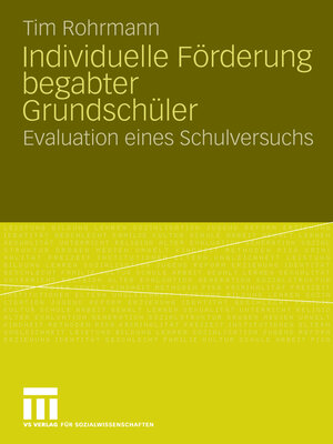 cover image of Individuelle Förderung begabter Grundschüler